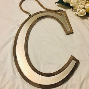 Wooden C Wall Decor